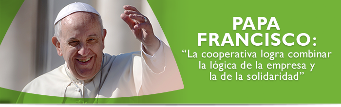 Papa Francisco: “La cooperativa logra combinar la lógica de la empresa y la de la solidaridad” Papa Francisco: “La cooperativa logra combinar la lógica de la empresa y la de la solidaridad”